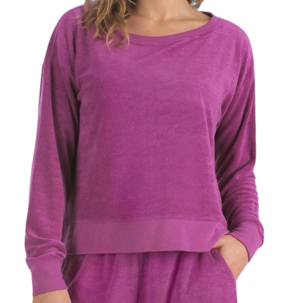 Sea-Doo BRP Womens French Terry Crew Sweatshirt Violet Plus Size 2XL Loungewear‎
